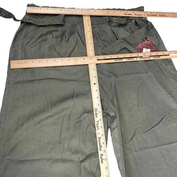 Knox Rose Trouser Pants Women 2XL Green Wide Leg High Rise Elastic Waist Outdoor - Picture 3 of 16